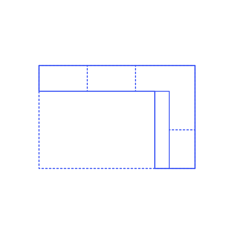 Layouts Pantries Butler Framed L Shape 1 Side End Sticker Outline Svg File Free Vectors